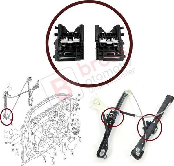 Audi A3 S3 Sportback 8V MK3 İçin Ön Cam Kriko Klips Seti 8V4837461 8V4837462 - Image 1