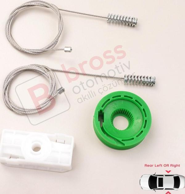 Mercedes CLK C208 A208 1997-2003 CLK55 AMG CLK320 CLK430 İçin Elektrikli Arka Cam Kriko Tamir Seti - Image 1