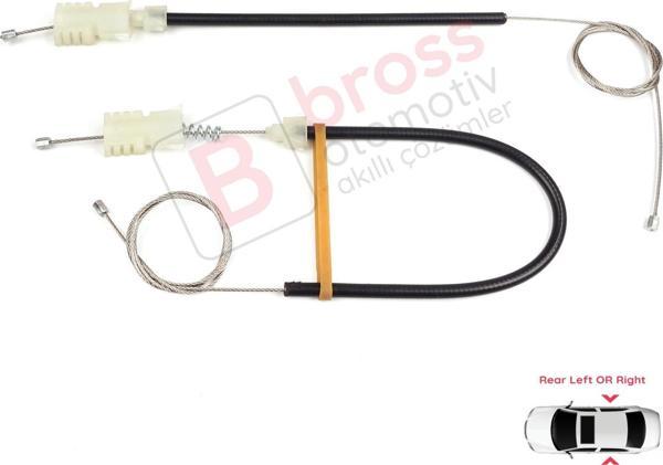 Nissan Pathfinder MK3 R51 2004-2015 82721EA500 İçin Elektrikli Arka Cam Kriko Tamir Seti - Image 1