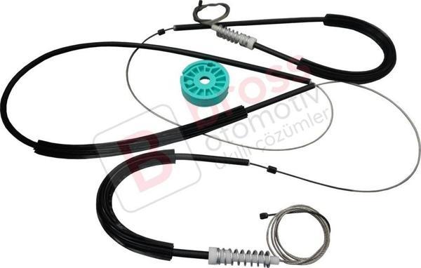 Audi Q7 MK1 4L 4LB 2006-2015 5-Kapı SUV 4L0837461 İçin Elektrikli Ön Sol Cam Kriko Tamir Seti - Image 1