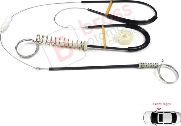 Audi TT MK1 8N 8N3 8N9 1998-2006 2-Kapı 8N0837462 İçin Elektrikli Sağ Cam Kriko Tamir Seti - Image 1