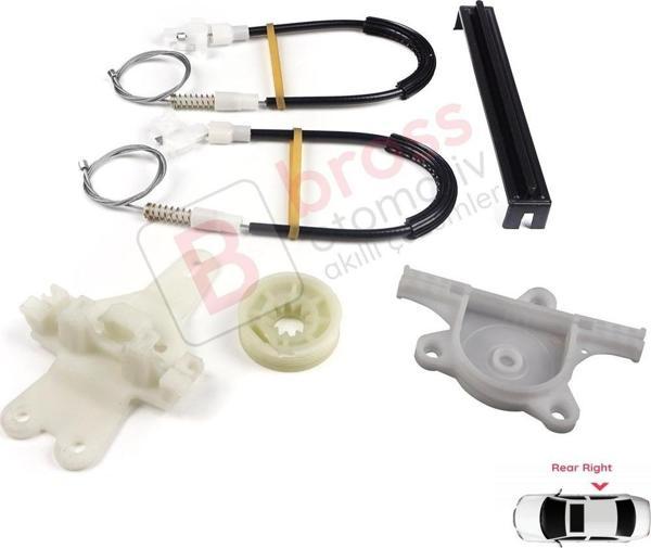 Nissan Terrano MK2 R20 1992-2007 827008F300 İçin Elektrikli Arka Sağ Cam Kriko Tamir Seti - Image 1