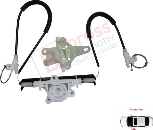 Nissan Terrano MK2 R20 Mercedes Vito W638 807010F015 İçin Elektrikli Ön Sol Cam Kriko Tamir Seti - Image 1