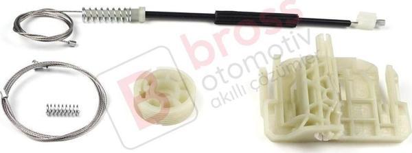 BMW 5 Series F10 F18 F11 4/5 Kapı 2009-2017 51357182614 İçin Arka Sağ Cam Kriko Tamir Seti - Image 1