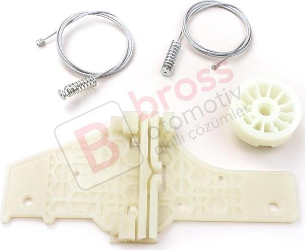 Peugeot 207 WA WC WK SW 2006–2015 5-Kapı 9224C9 İçin Elektrikli Arka Sağ Cam Kriko Tamir Seti - Image 1