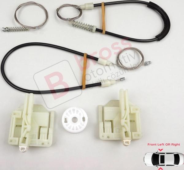 BMW 3 Serisi E90 E91 2004-2012 4/5 Kapı 51337140587 51337140588 İçin Ön Sağ veya Sol Cam Kriko Seti - Image 1