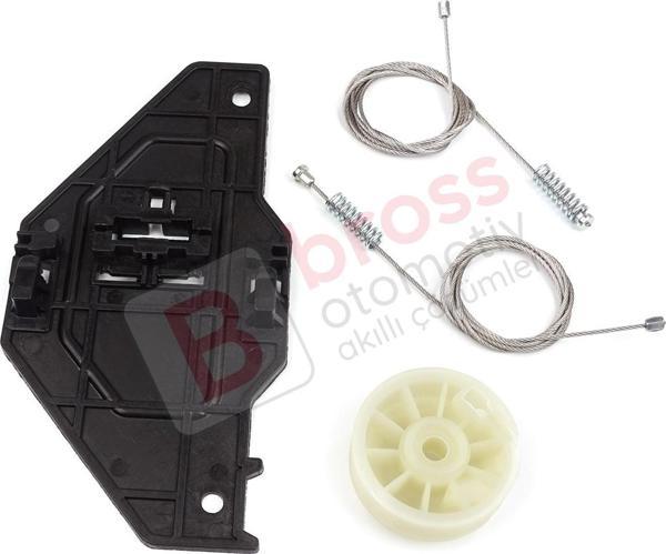 Peugeot Partner Citroen Berlingo MK2 B9 2008-2018 9222EQ İçin Elektrikli Ön Sağ Cam Kriko Tamir Seti - Image 1