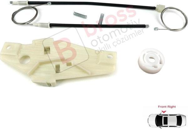 Toyota Corolla E10 AE100 E100 1991-1999 3/4/5 Kapı 6981002051 İçin Ön Sağ Cam Kriko Tamir Seti - Image 1