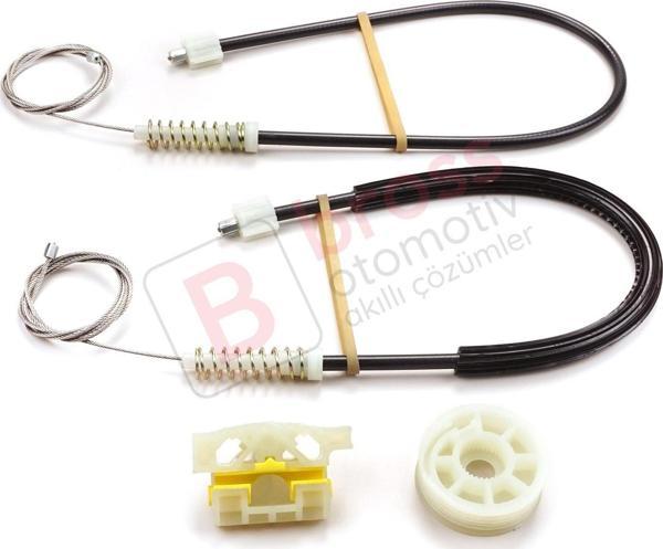 Renault Laguna MK3 2007-2015 5-Kapı 827010001R İçin Elektrikli Arka Sol Cam Kriko Tamir Seti - Image 1