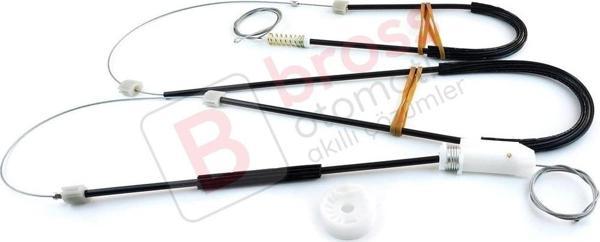 Renault Megane MK3 CC EZ0/1 2010-2015 2-Kapı 807200015R  İçin Elektrikli Ön Sağ Cam Kriko Tamir Seti - Image 1