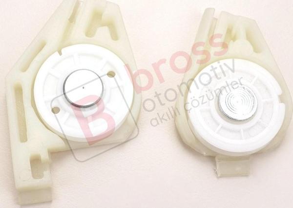 Fiat Doblo 1 119 223 için Ön Sağ Cam Kriko Köşe Makara KlipsSeti 51718403 - Image 1