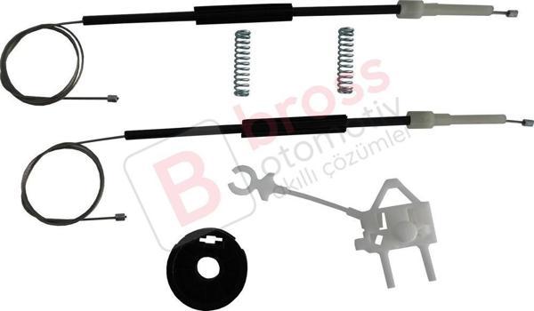 Fiat Doblo MK1 MPV Van 119 223 2001-2010 51718404 İçin Ön Sol Kapı Cam Kriko Tamir Seti - Image 1