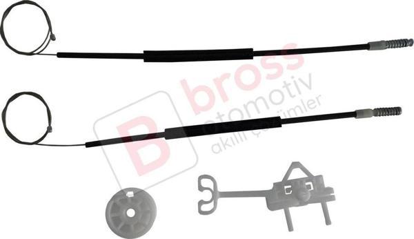 Fiat Linea 323 110 2007-2018 51898679 İçin Elektrikli Arka Sol Kapı Cam Kriko Tamir Seti - Image 1