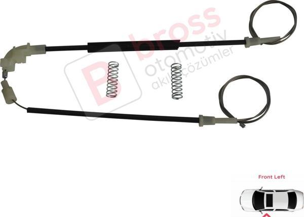 Volvo S40 V40 MK1 644 645 1995-2004 4/5-Kapı 30623448 İçin Elektrikli Ön Sol Cam Kriko Tamir Seti - Image 1