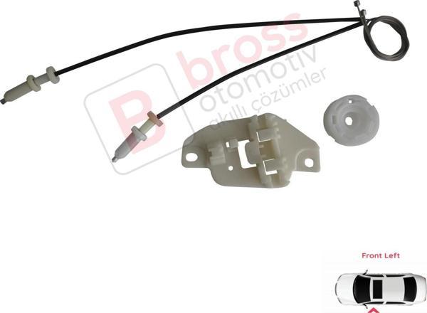 Hyundai Starex H-1 MK1 A1 1997-2007 824034A010 İçin Elektrikli Ön Sol Cam Kriko Tamir Seti - Image 1