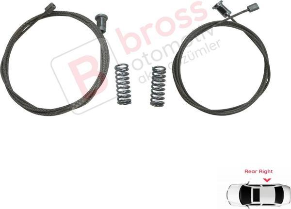 Kia Ceed Cee'd MK2 JD 2012-2018 5-Kapı 83460A2010 İçin Elektrikli Arka Sağ Cam Kriko Tamir Seti - Image 1
