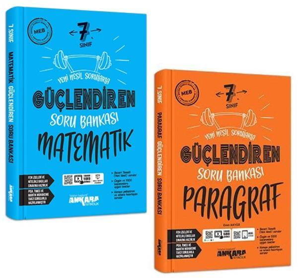 Ankara 7. Sınıf Matematik + Paragraf Güçlendiren Soru Seti 2 Kitap 2023 - Image 1