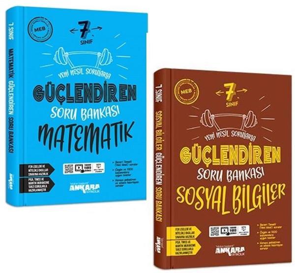Ankara 7. Sınıf Matematik + Sosyal Bilgiler Güçlendiren Soru Seti 2 Kitap 2023 - Image 1