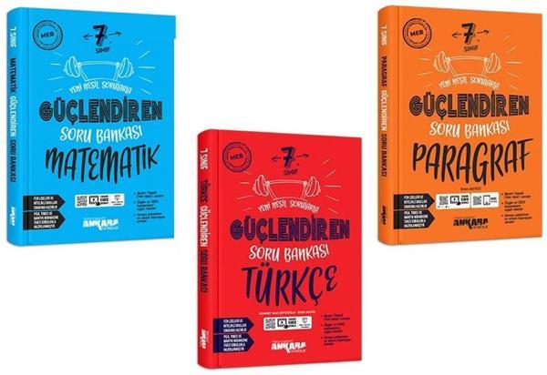 Ankara 7. Sınıf Matematik + Türkçe + Paragraf Güçlendiren Soru Seti 3 Kitap 2023 - Image 1
