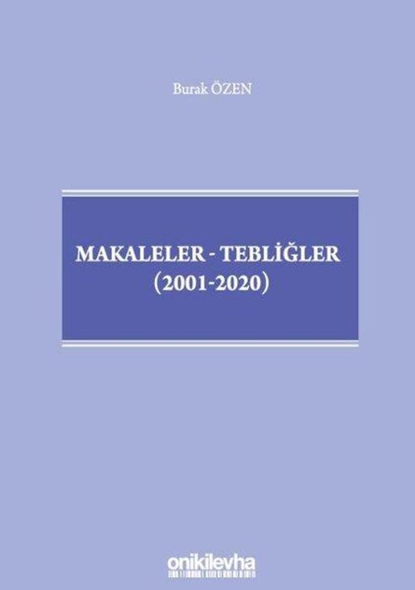 Makaleler-Tebliğler 2001 - 2020 - On İki Levha Yayıncılık - Image 1