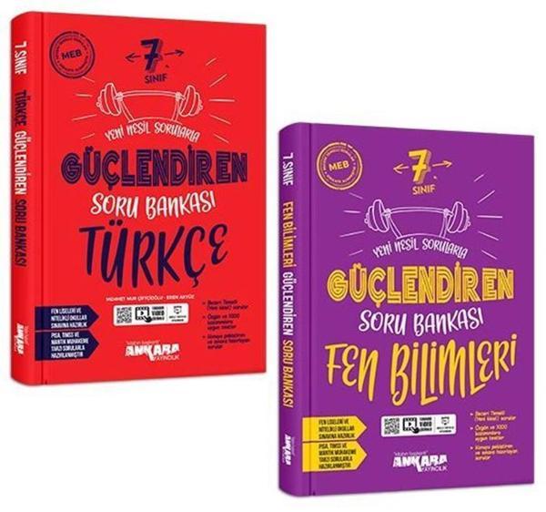 Ankara 7. Sınıf Türkçe + Fen Bilimleri Güçlendiren Soru Seti 2 Kitap 2023 - Image 1