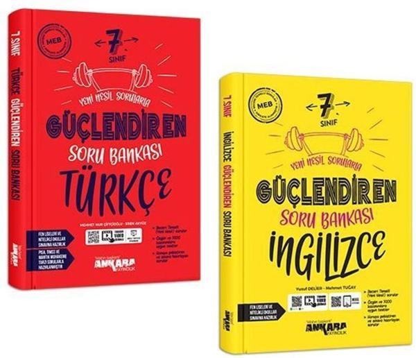 Ankara 7. Sınıf Türkçe + İngilizce Güçlendiren Soru Seti 2 Kitap 2023 - Image 1