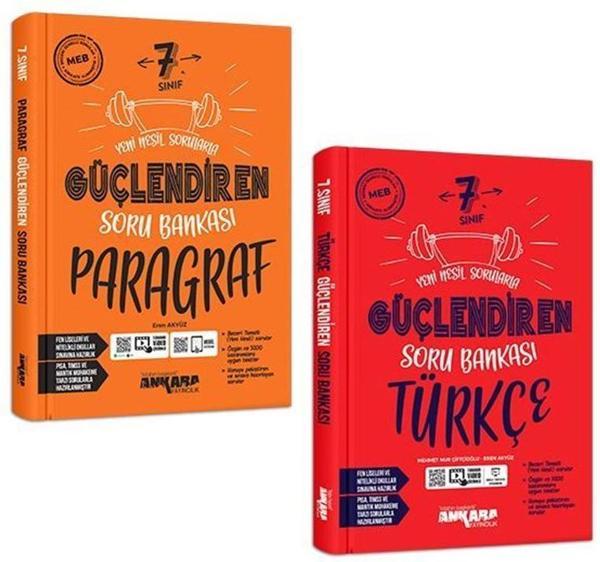 Ankara 7. Sınıf Türkçe + Paragraf Güçlendiren Soru Seti 2 Kitap 2023 - Image 1