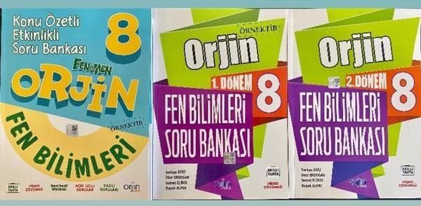 Orjin Yayınları 8. Sınıf Fen Bilimleri 3 Lü Set ( Konu Özetli Etkinlikli + 1. Ve 2. Dönem ) 2023 - Image 1