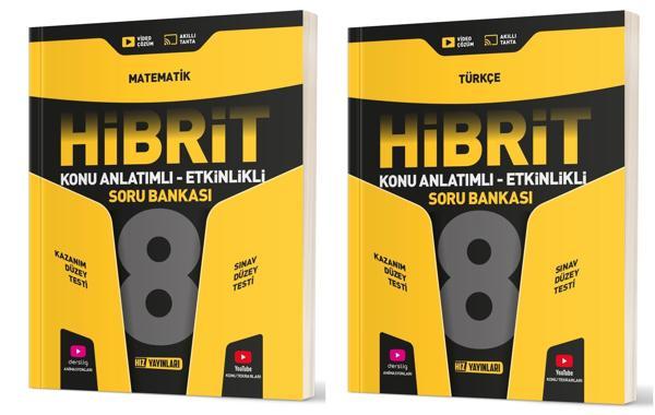 Hız Lgs 2025 8. Sınıf Matematik + Türkçe Hibrit Etkinlikli Soru Seti 2 Kitap - Hız Yayınları - Image 1