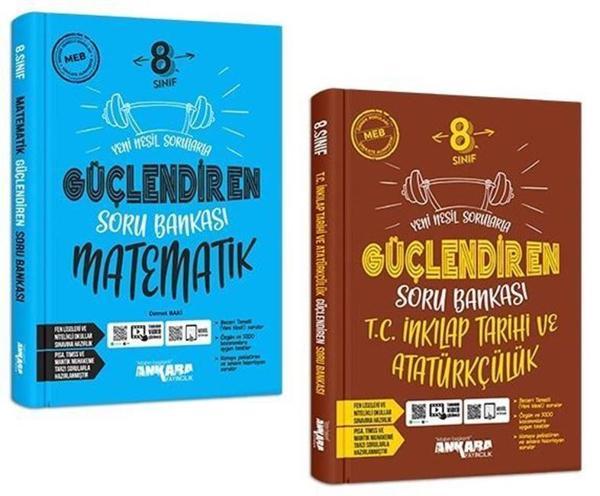 Ankara 8. Sınıf Matematik + İnkılap Güçlendiren Soru Seti 2 Kitap 2023 - Image 1