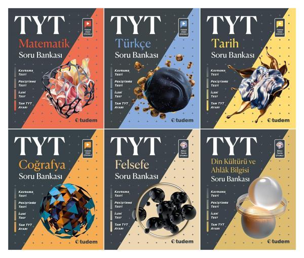 Tudem Tyt Eşit Ağırlık Soru Bankası Seti 6 Kitap 2023 - Tudem Yayınları - Ders Kitapları - Image 1