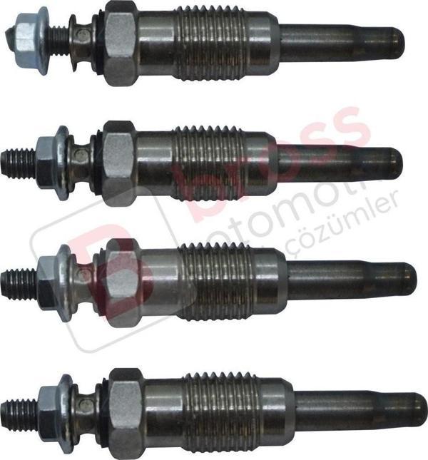 4 Adet Isıtma Bujisi 11 Volt 7700867617, GN959, 0100226237, 0 250 201 050, Y933J - Image 1