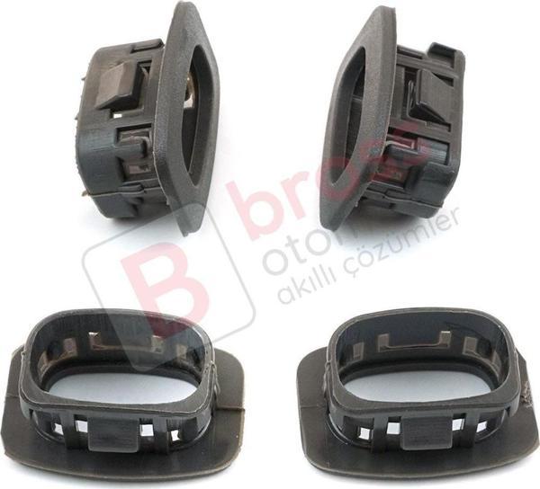 Opel Vectra A Astra F için Gri Kapı İç Kilit Buton Çerçevesi 136253 - Image 1