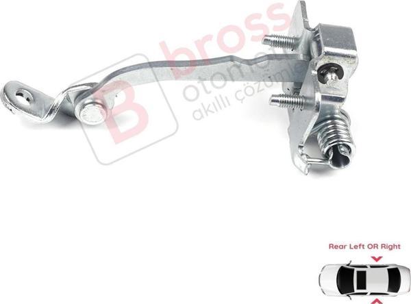 Peugeot 206 206+ 4/5 Kapı İçin Arka Sağ veya Sol Kapı Gergi Yayı 9181C9  - Image 1