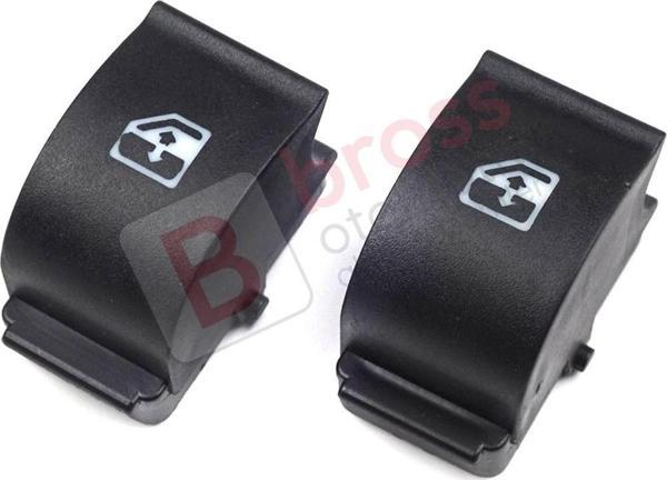 Fiat Citroen Peugeot İçin 2 Adet Cam Açma Düğme Kapağı 735417033 - Image 1