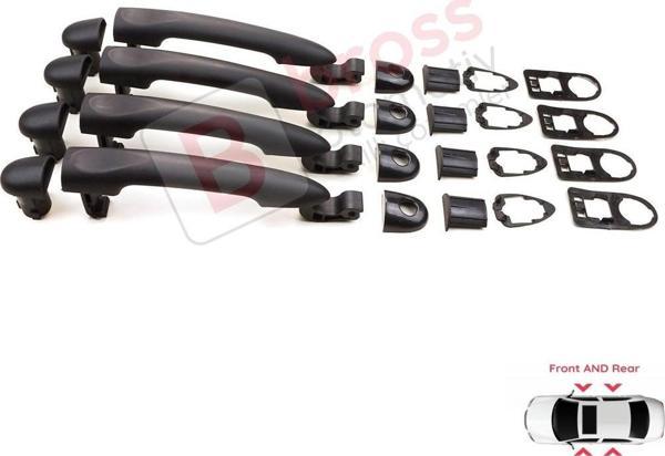 Renault Fluence Megane 3 Clio 4 Scenic 3 Captur 1 için 4 Adet Dış Kapı Açma Kolu Astarlı 806B02596R - Image 1