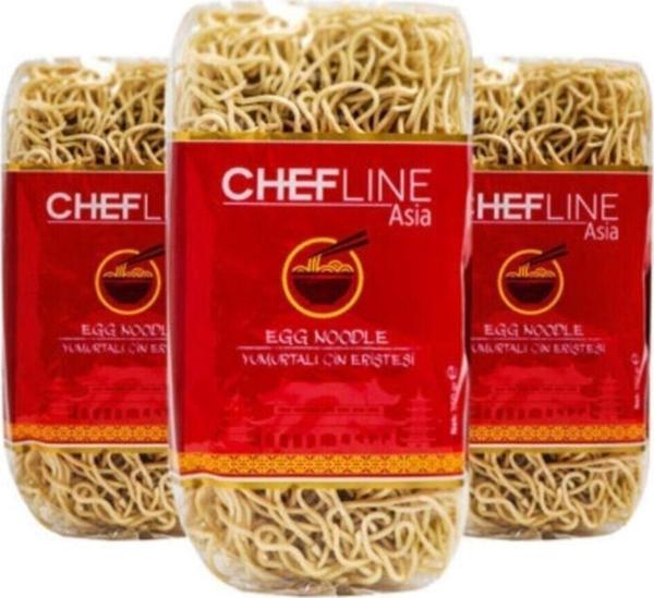 Chefline Asia Yumurtalı Çin Eriştesi Egg Noodle 350 Gr X 3 Adet - Image 1