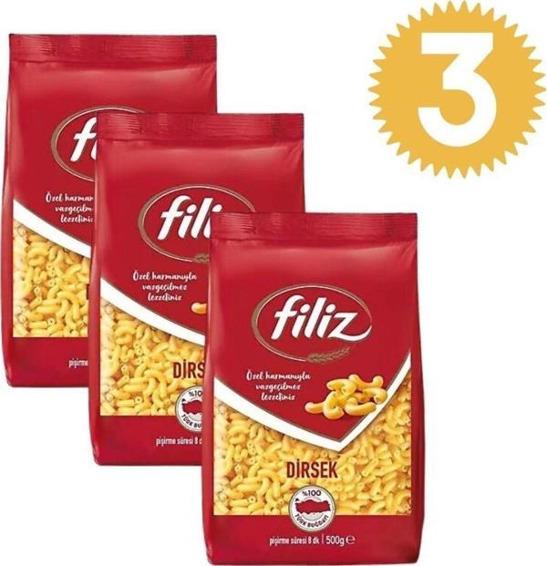 FİLİZ Dirsek Makarna 500gr x3 adet - Image 1