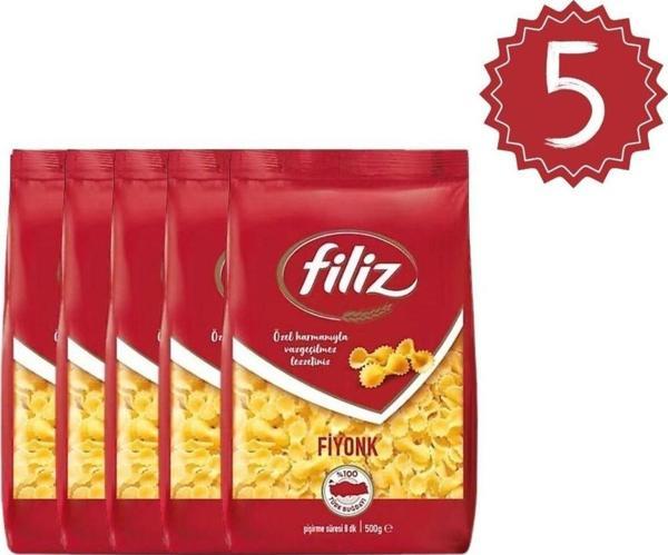 FİLİZ Fiyonk Makarna 500grx5 adet - Image 1