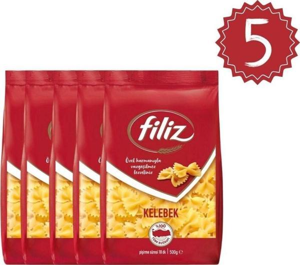 FİLİZ Kelebek Makarna 500grx5 adet - Image 1