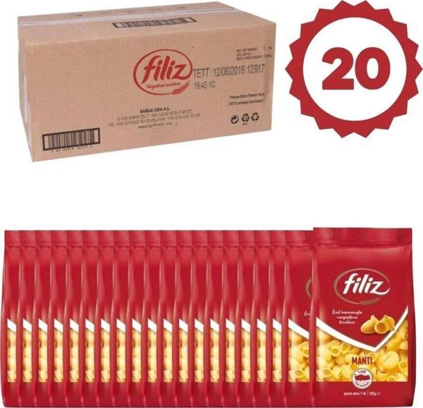 FİLİZ Mantı Makarna 500gr 1koli x 20 adet - Image 1