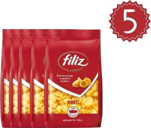 FİLİZ Mantı Makarna 500grx5 adet - Image 1