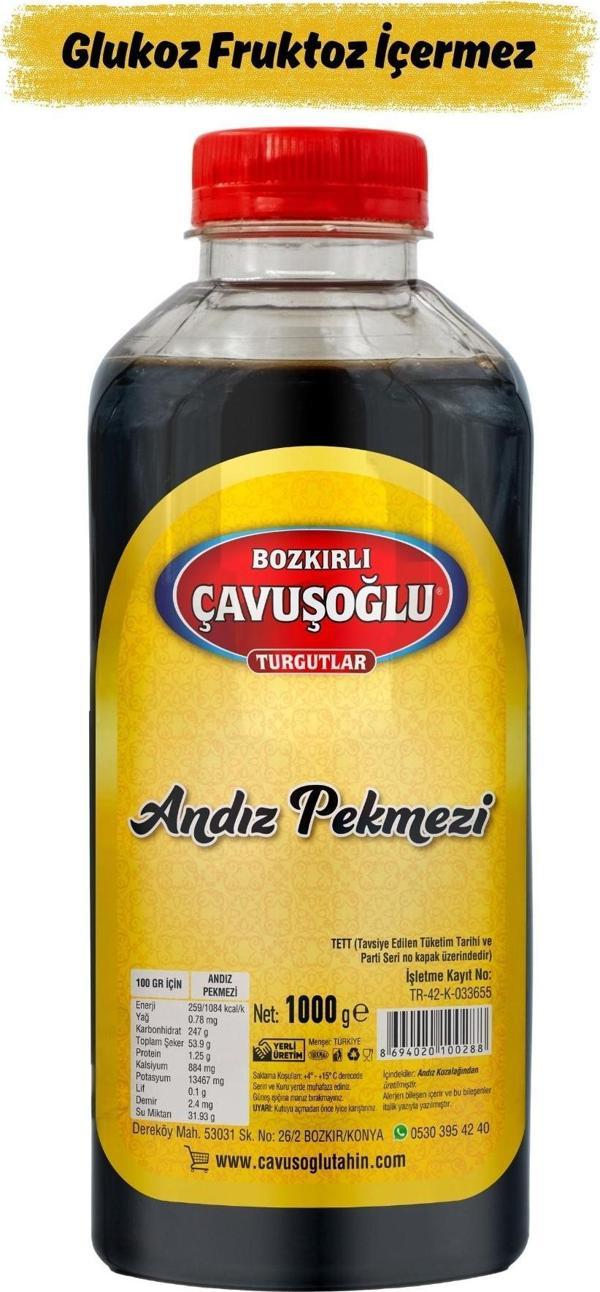 Bozkırlı Çavuşoğlu Andız Pekmezi 1000g Glukoz Fruktoz İçermez - Image 1