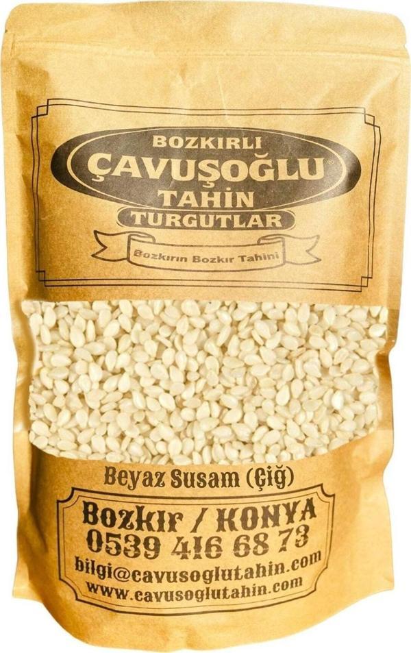 Bozkırlı Çavuşoğlu Beyaz Çiğ Kavrulmamış Susam 500g - Image 1