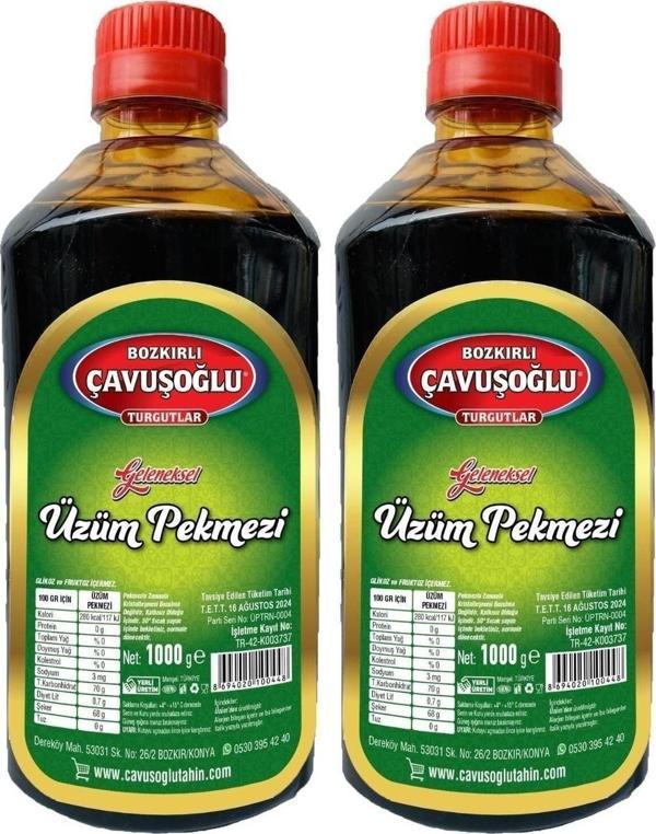 Bozkırlı Çavuşoğlu Üzüm Pekmezi 1000g X 2 - Image 1