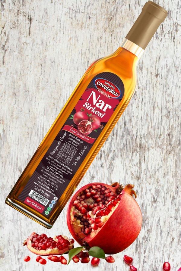 Bozkırlı Çavuşoğlu Nar Sirkesi Doğal Fermantasyon 500ml - Image 1