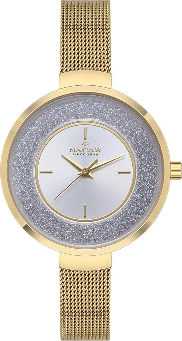 Nacar NC33-398855-DSMS Sarı Hasır Band Kadın Kol Saati - Image 1
