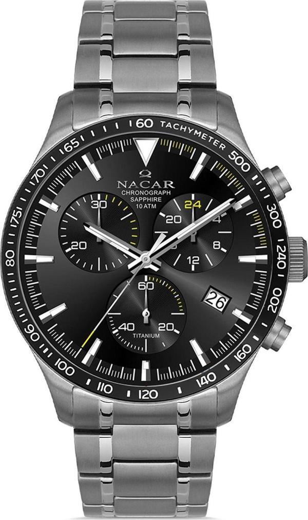 Nacar NC34-25B019-TBSM Gri Titanyum Erkek Kol Saati - Image 1