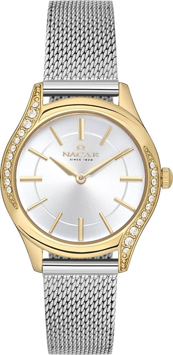 Nacar NC34-392020K-CSM Çelik Hasır Band Kadın Kol Saati - Image 1
