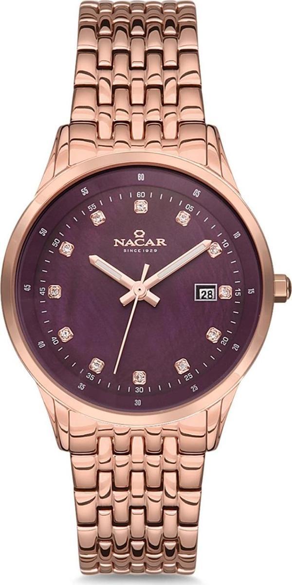 Nacar NC34-392126-RPM Pembe Metal Band Kadın Kol Saati - Image 1